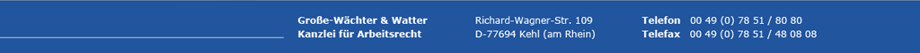 Kanzlei für Arbeitsrecht in Kehl
